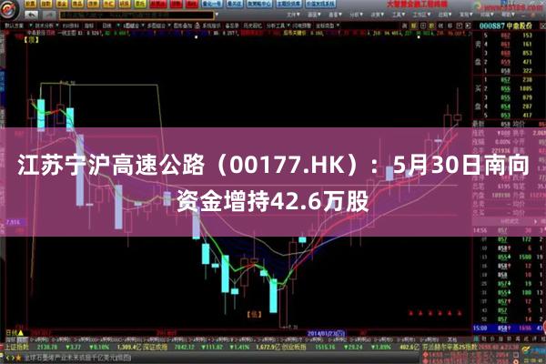 江苏宁沪高速公路（00177.HK）：5月30日南向资金增持42.6万股