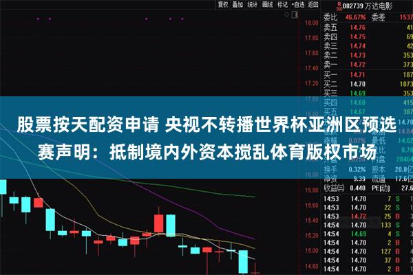 股票按天配资申请 央视不转播世界杯亚洲区预选赛声明：抵制境内外资本搅乱体育版权市场